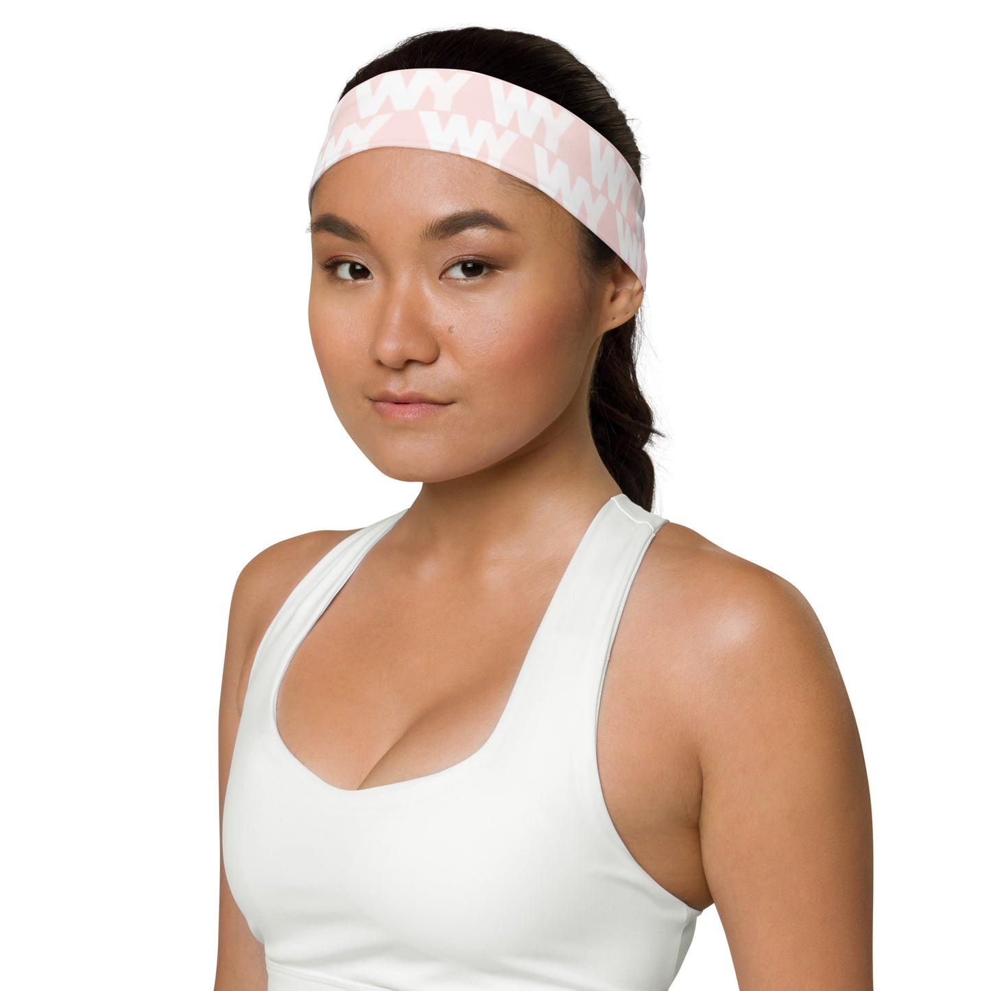 Headband (pink with classic white abv. logo)