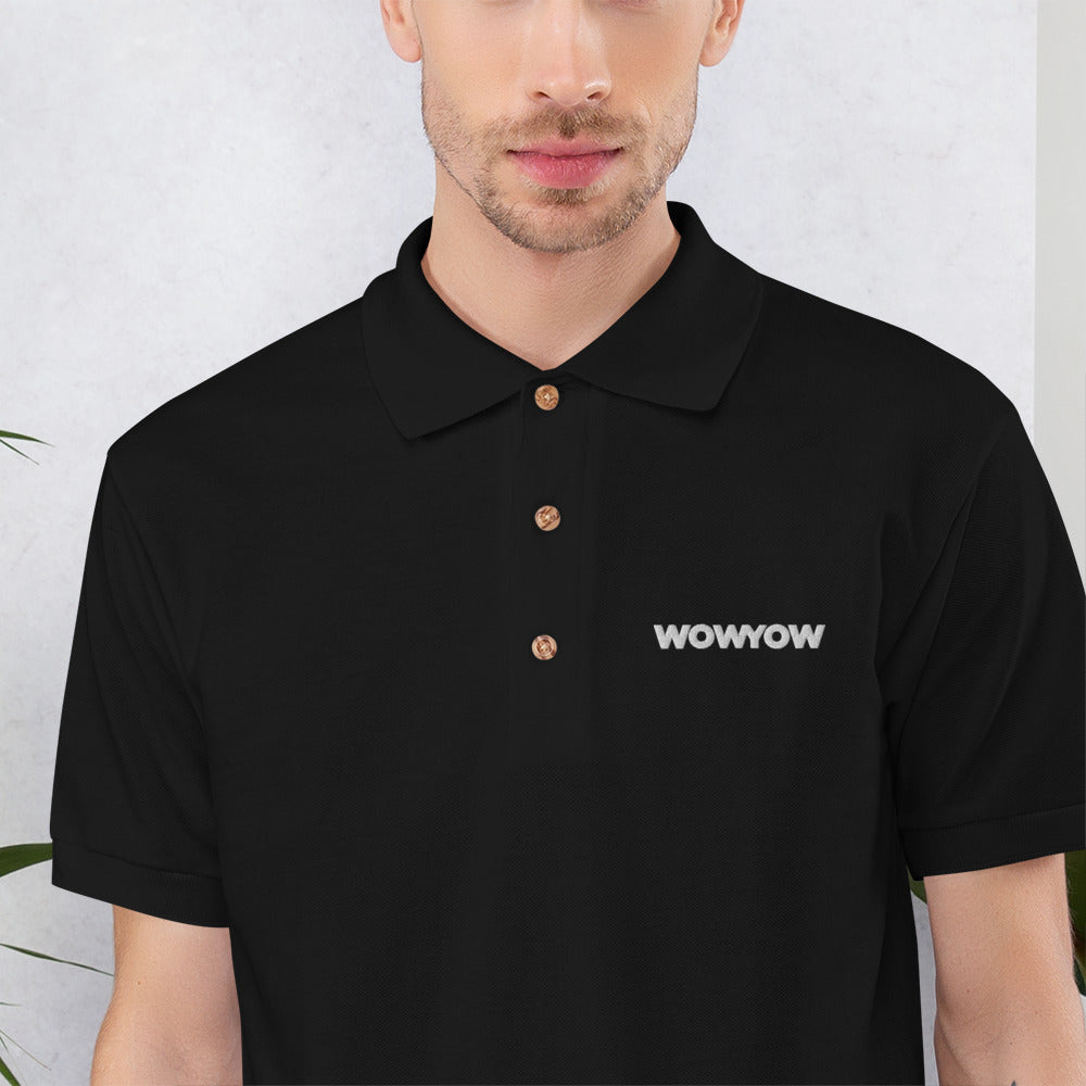 Embroidered Polo Shirt (Classic white logo)