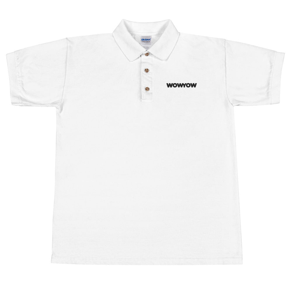 Embroidered Polo Shirt (Classic black logo)