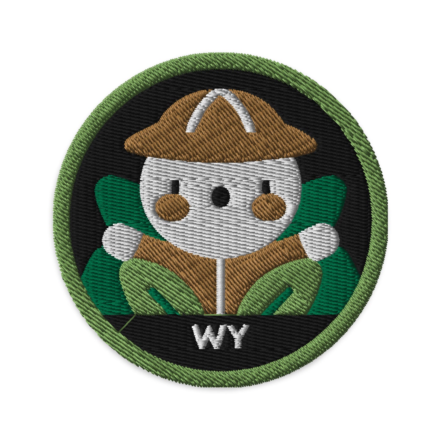 Explorer Embroidered Patch (black background)