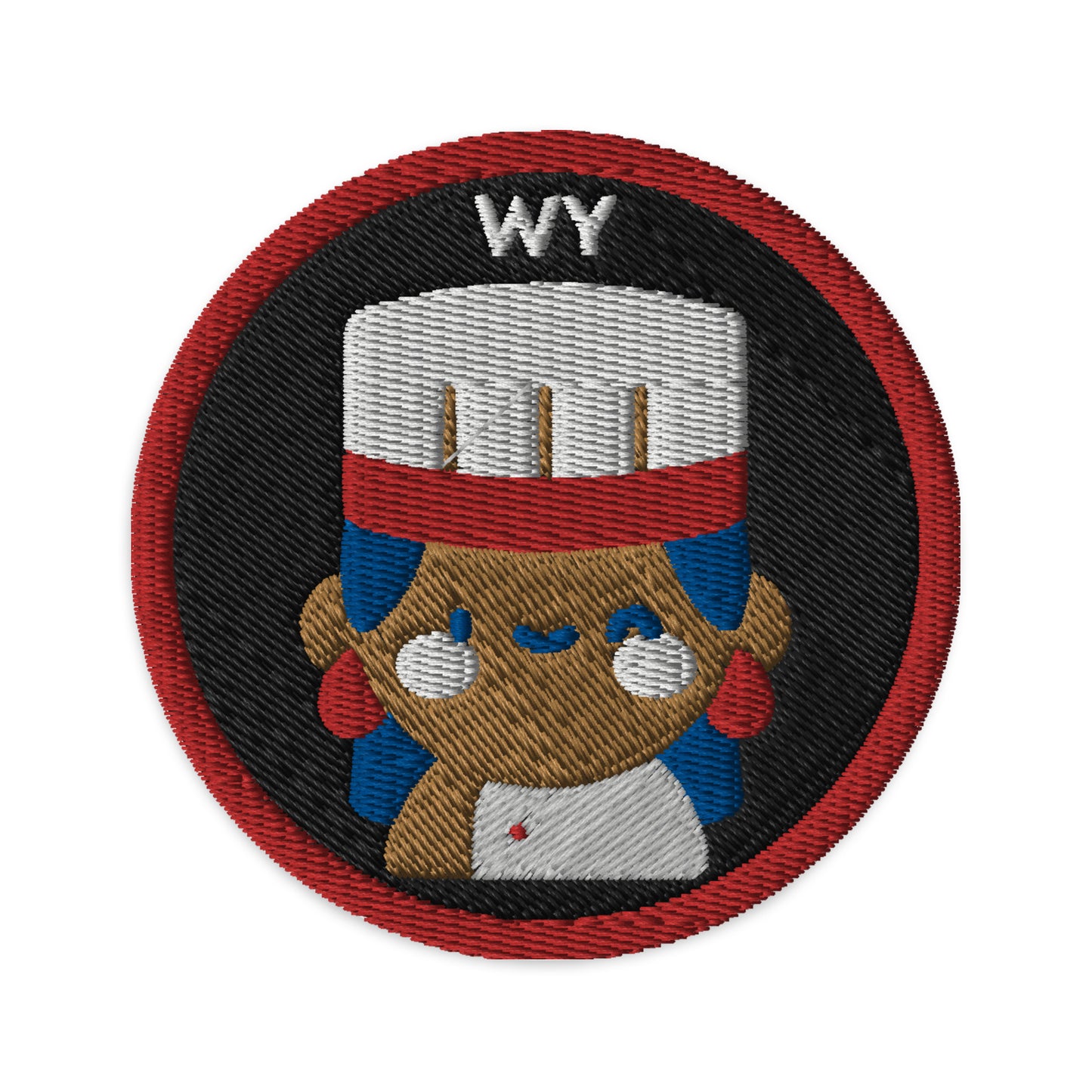 Chef Embroidered Patch (black background)