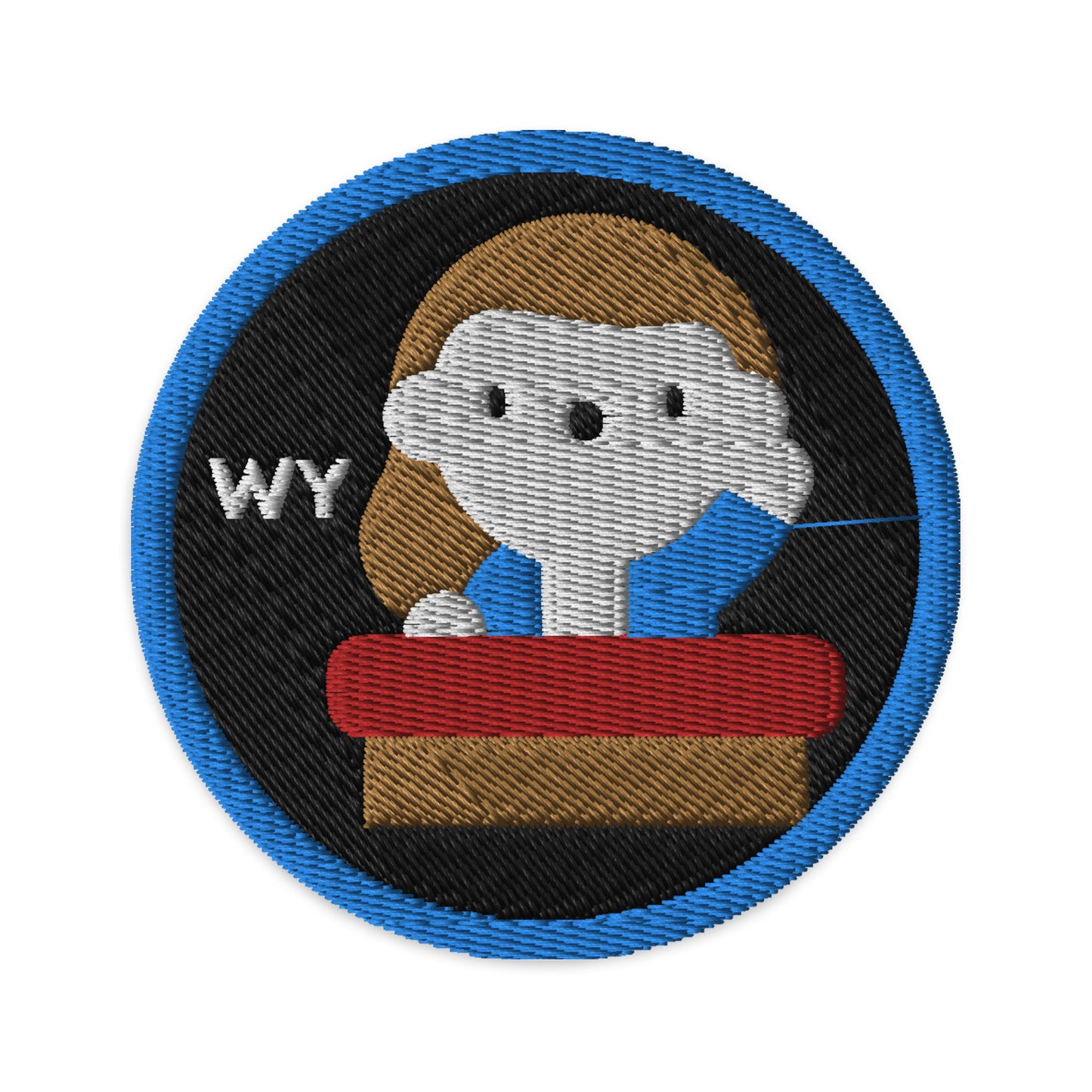 World Leader Embroidered Patch (black background)