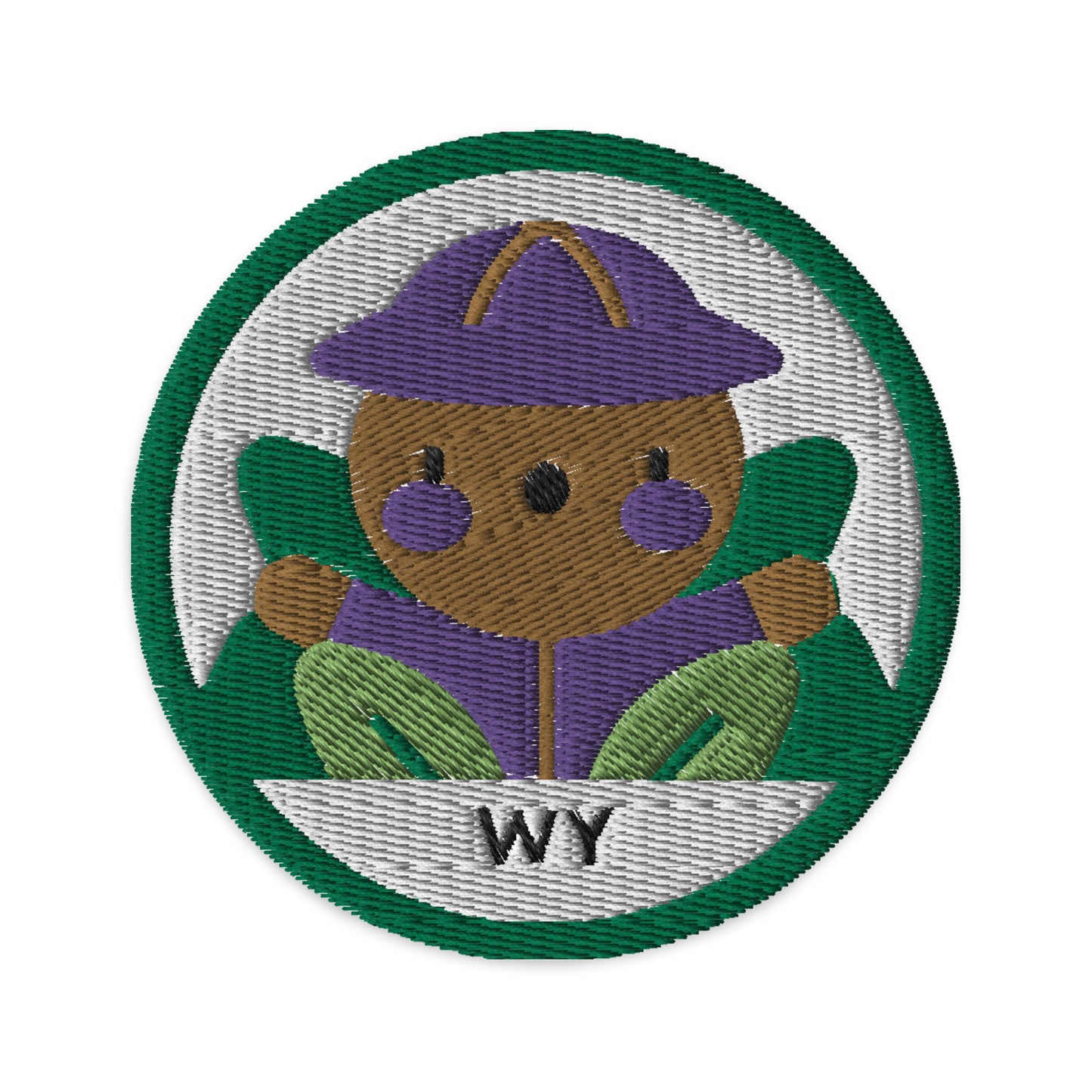 Explorer Embroidered Patch (white background)