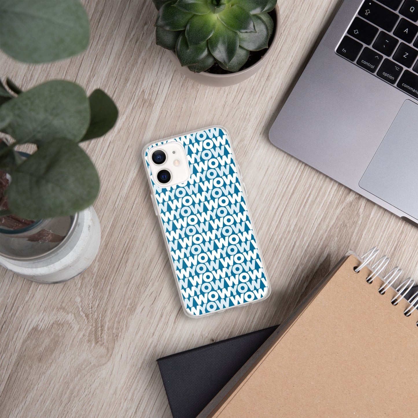 iPhone Case (Blue with classic white logo)