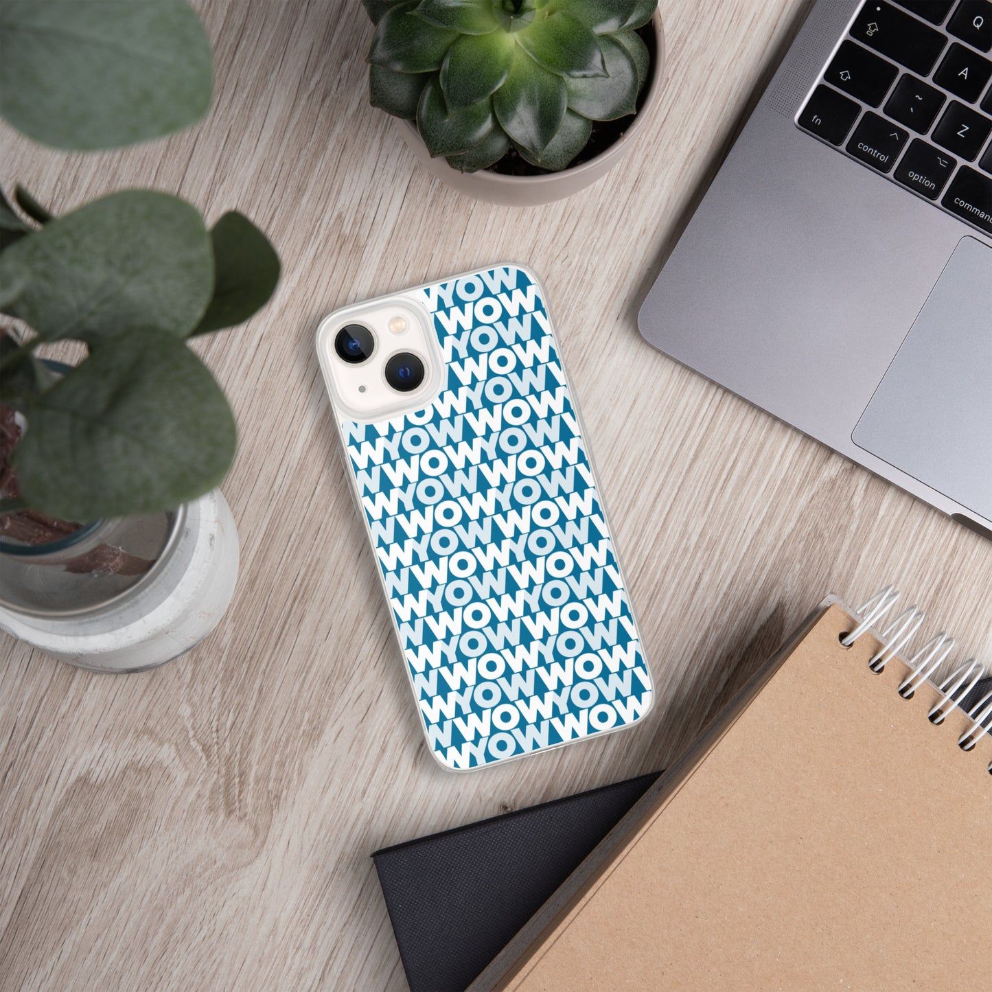 iPhone Case (Blue with classic white logo)