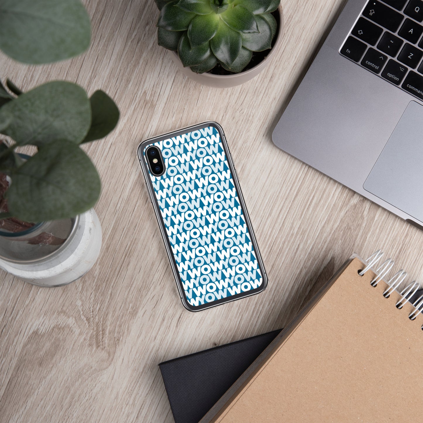 iPhone Case (Blue with classic white logo)