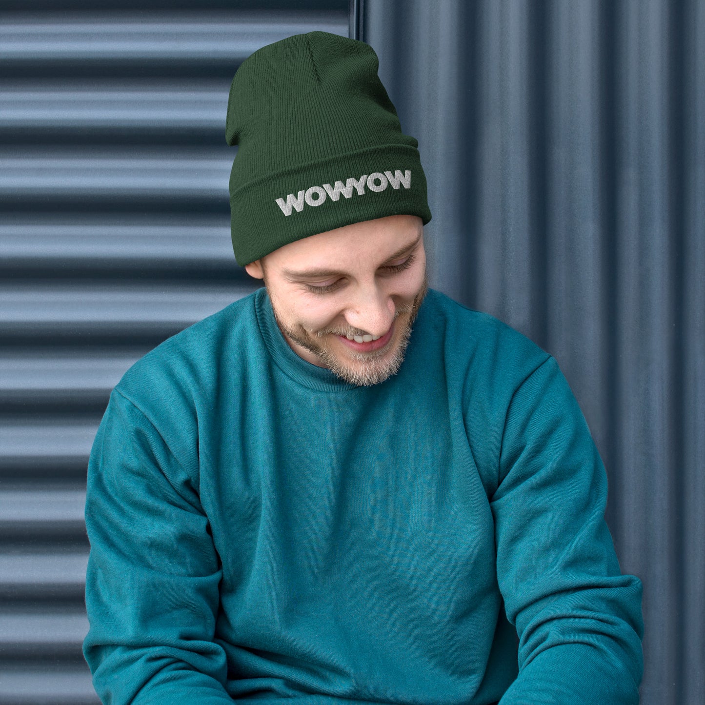 Embroidered Beanie (classic white logo)