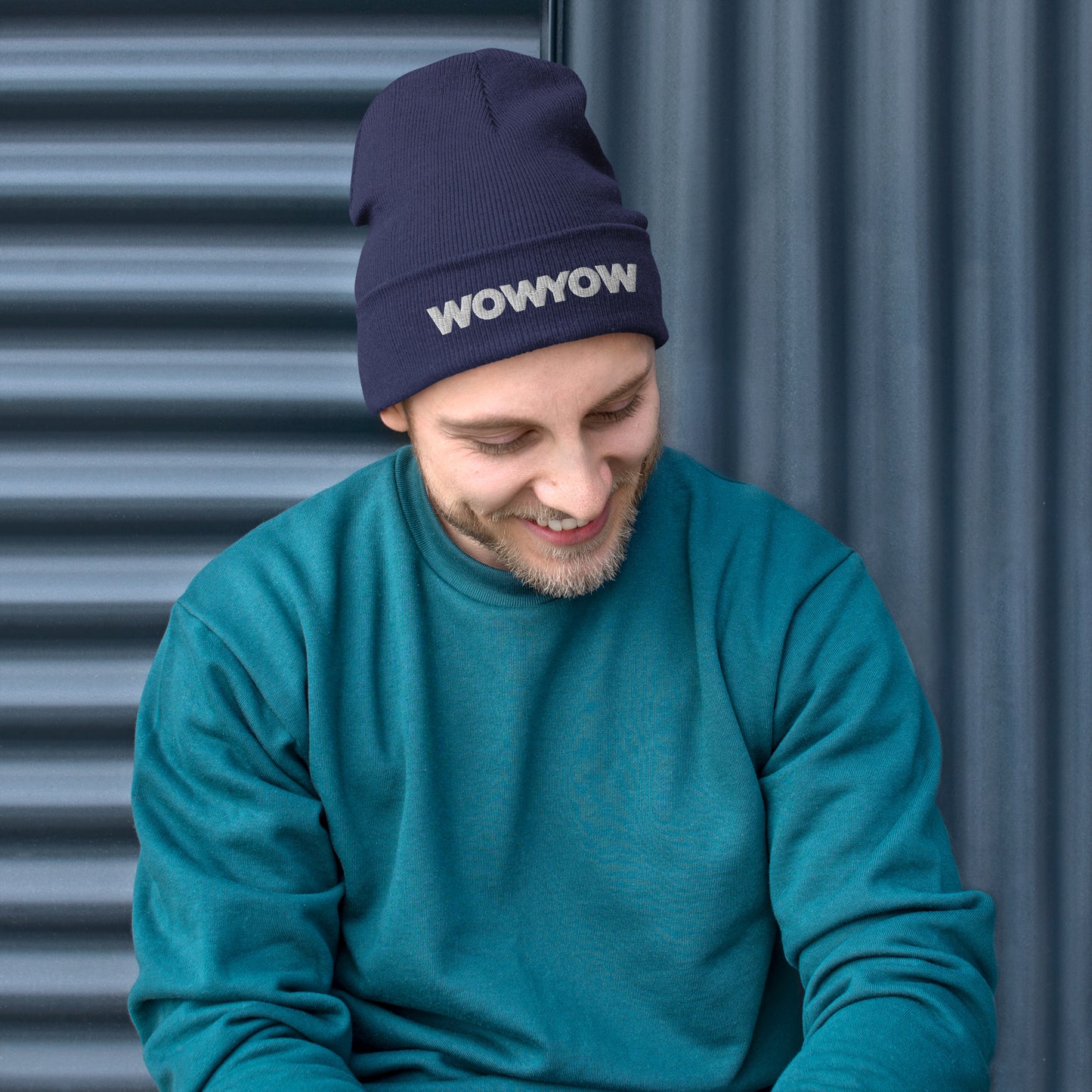 Embroidered Beanie (classic white logo)