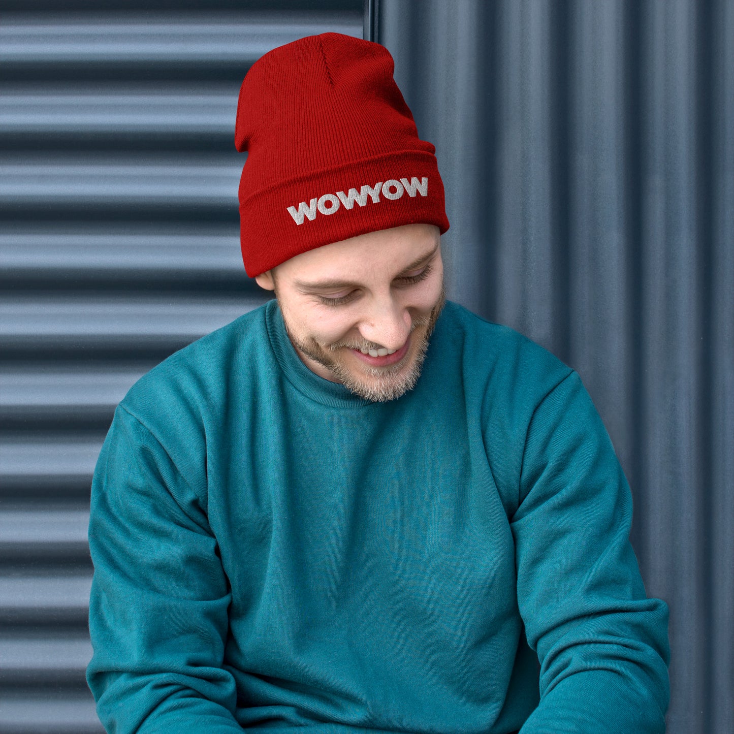 Embroidered Beanie (classic white logo)