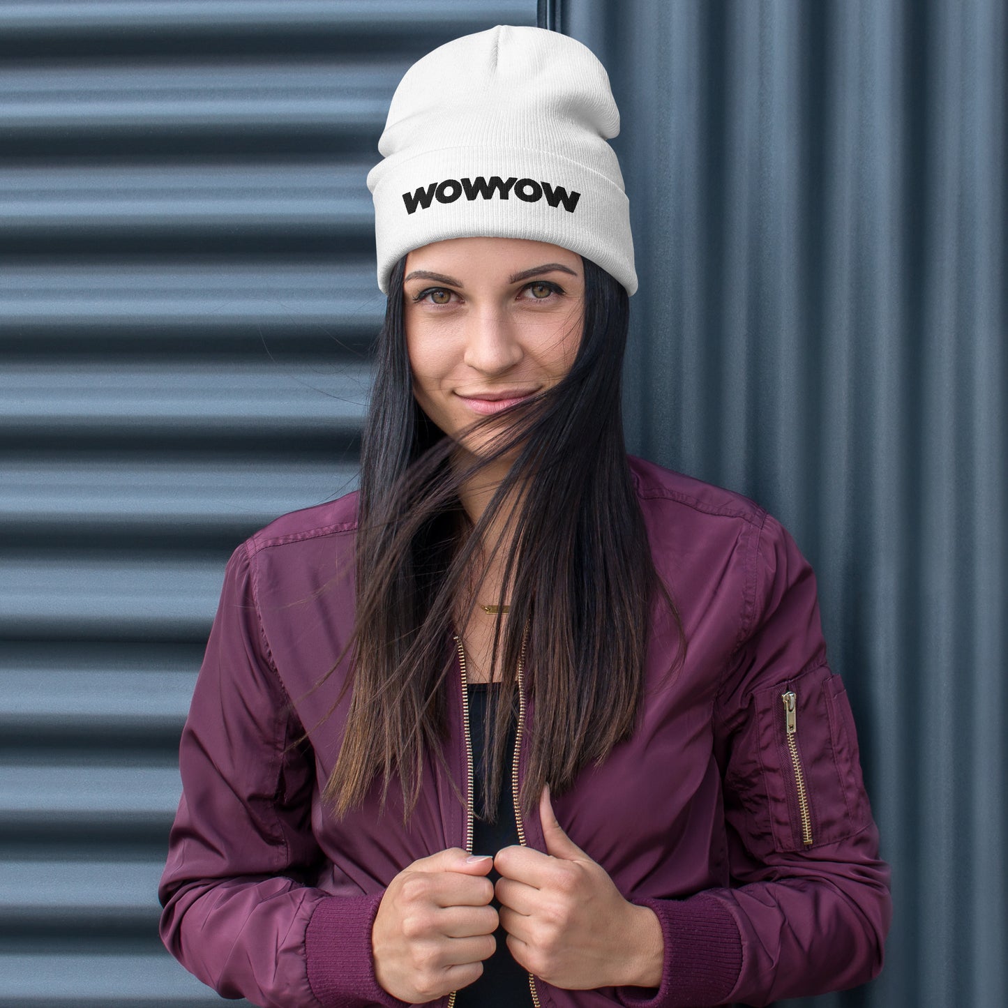 Embroidered Beanie (Classic black logo)