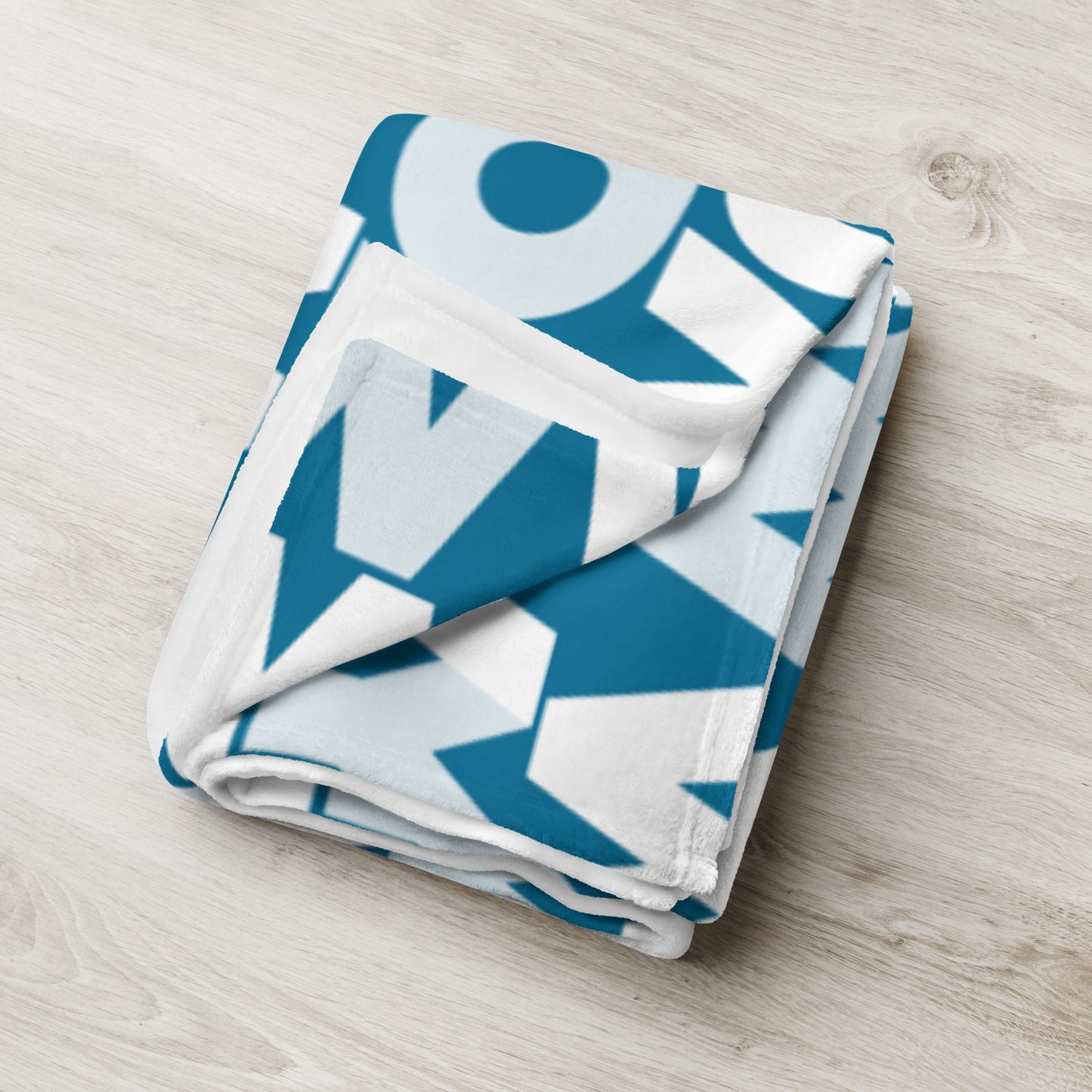 Throw Blanket (Blue with classic white logo)