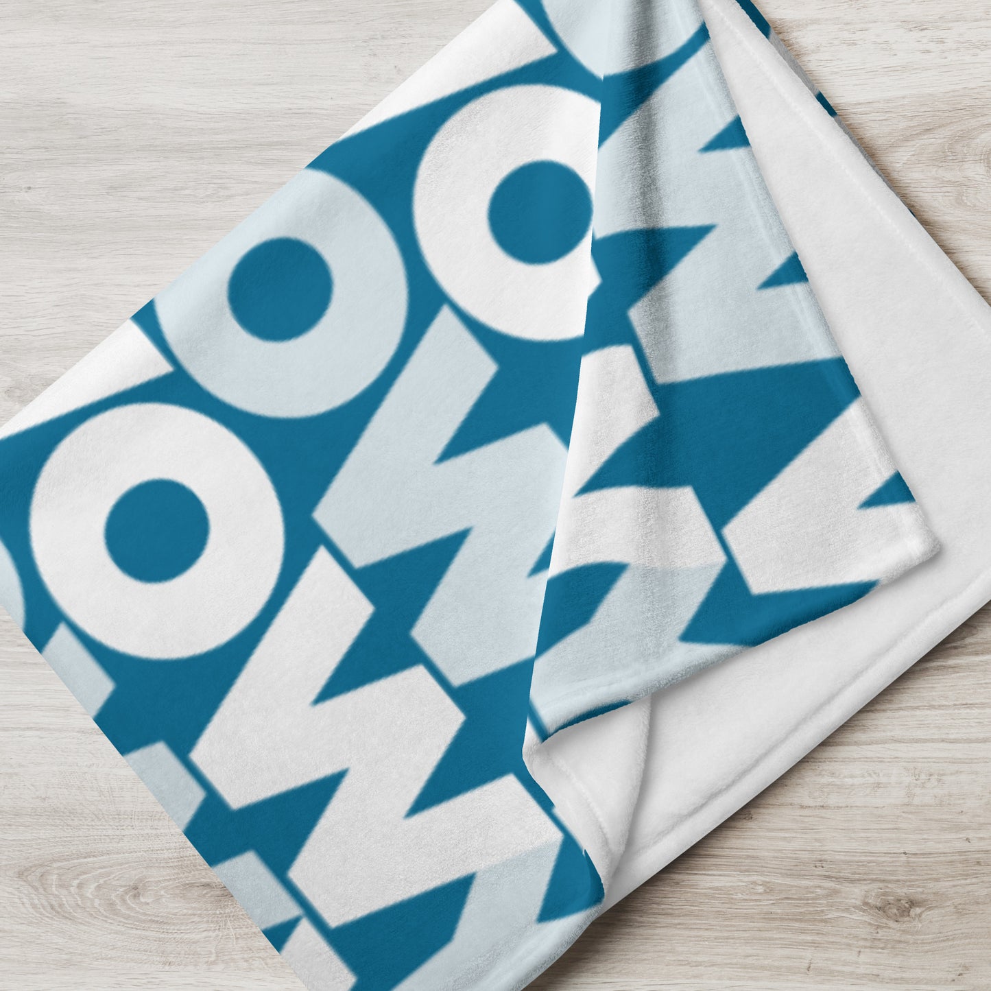 Throw Blanket (Blue with classic white logo)