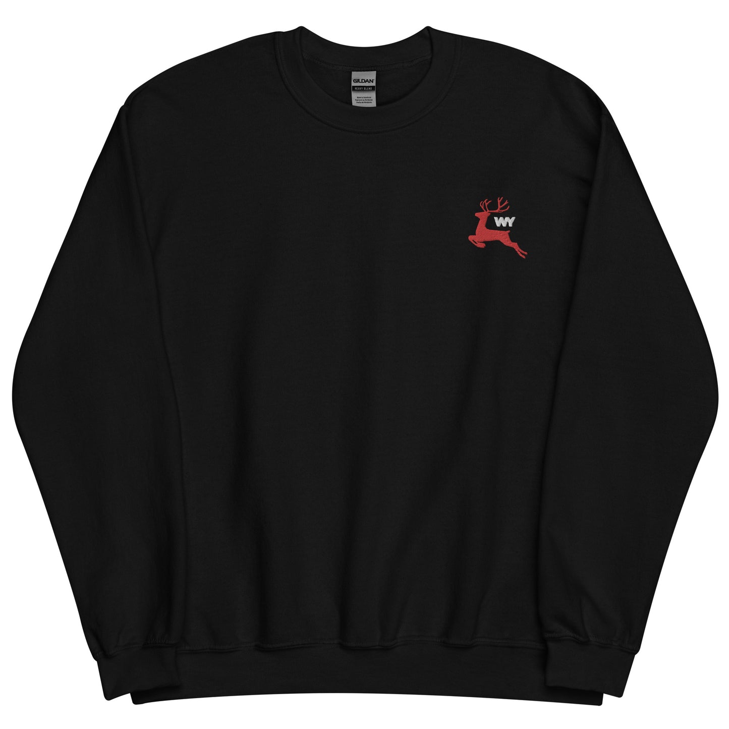 Unisex Red Reindeer Sweatshirt (classic white abv. logo)