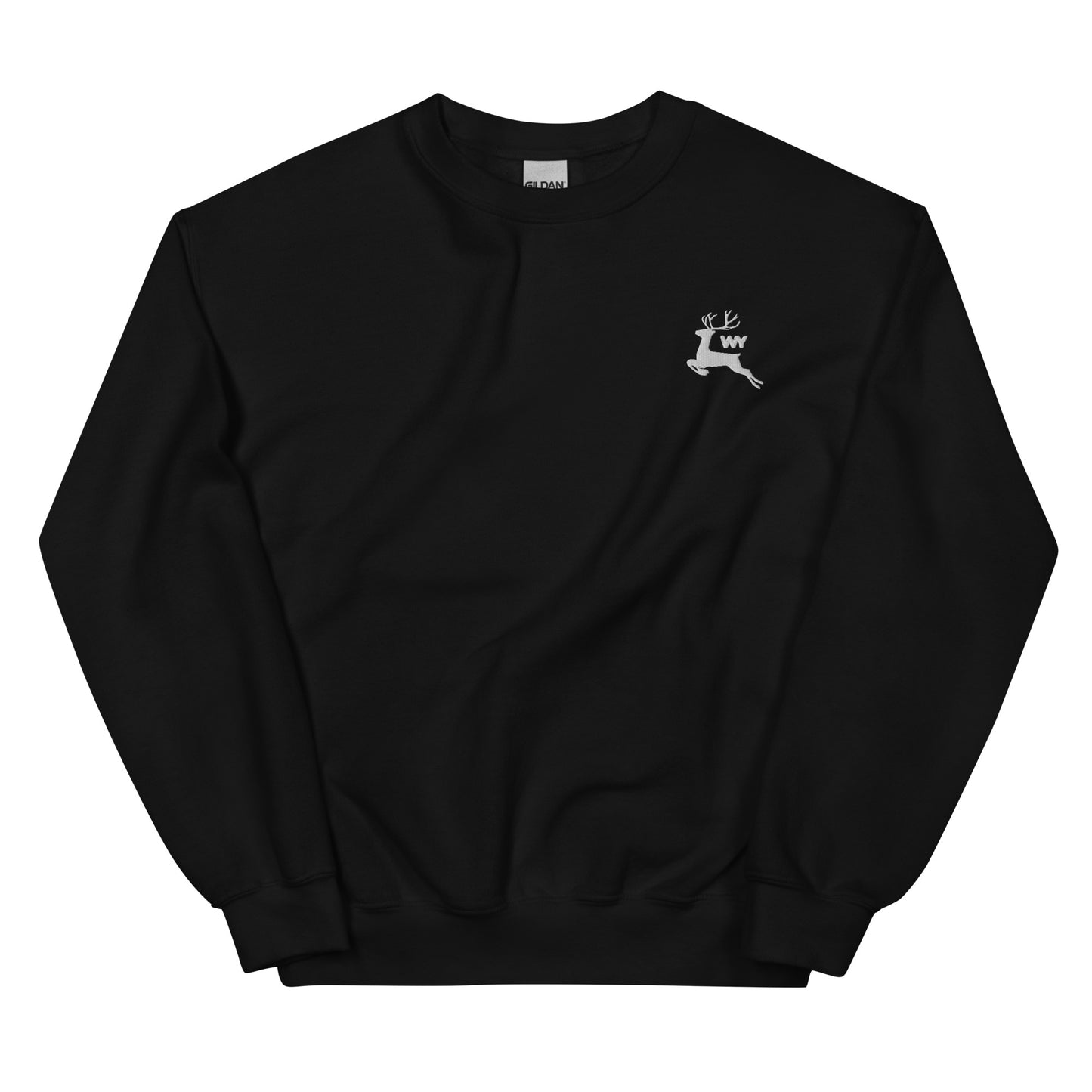 Unisex White Reindeer Sweatshirt (classic white abv. logo)