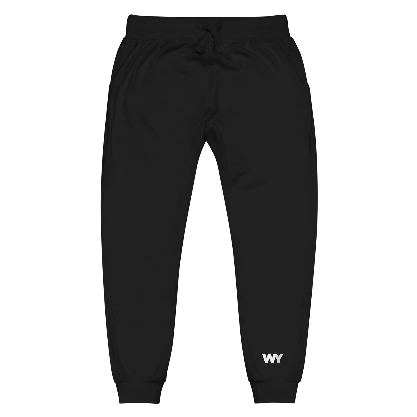 Unisex fleece sweatpants (classic white abv. logo)