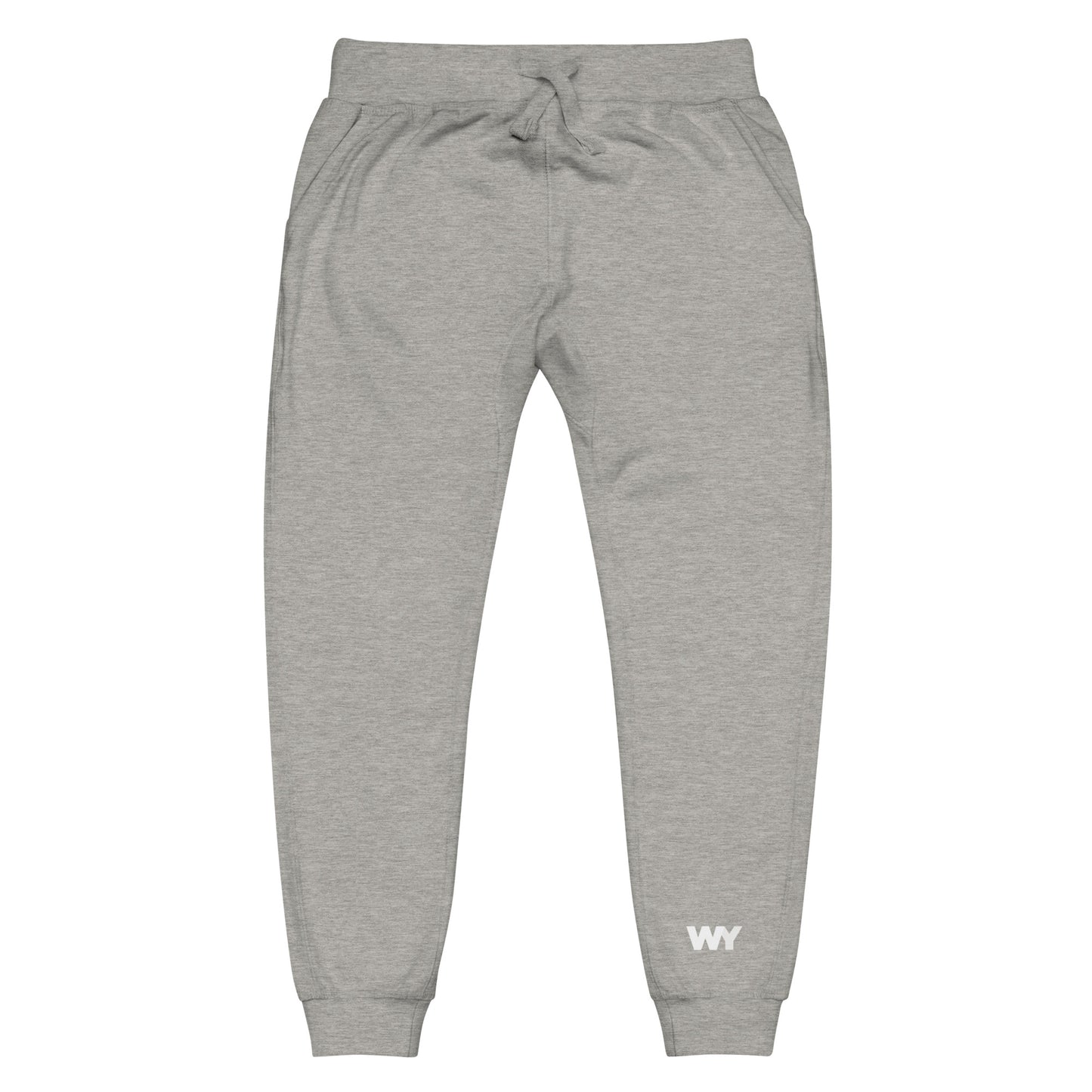 Unisex fleece sweatpants (classic white abv. logo)