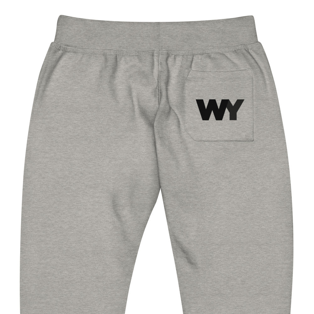 Unisex fleece sweatpants (classic black abv. logo)