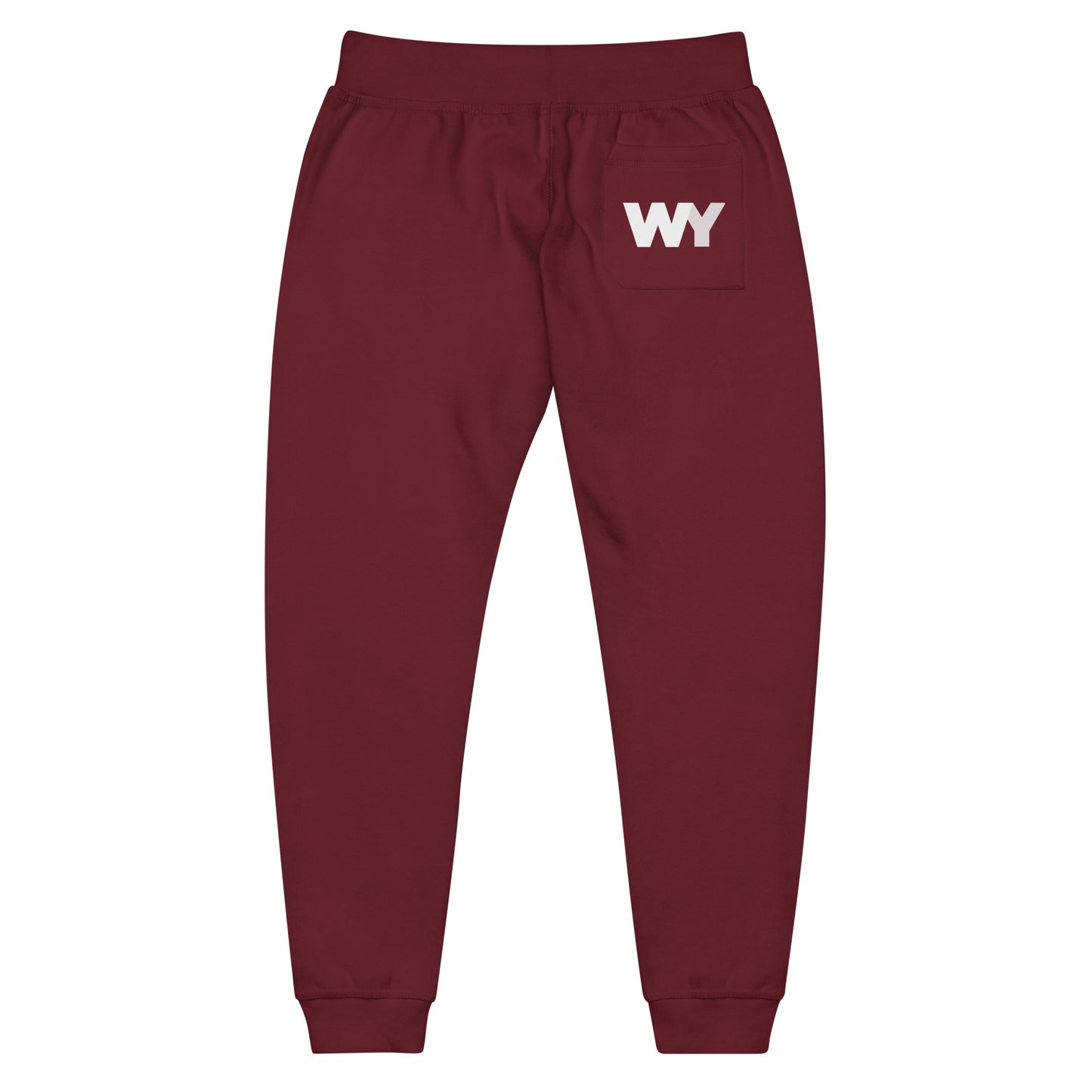 Unisex fleece sweatpants (classic white abv. logo)